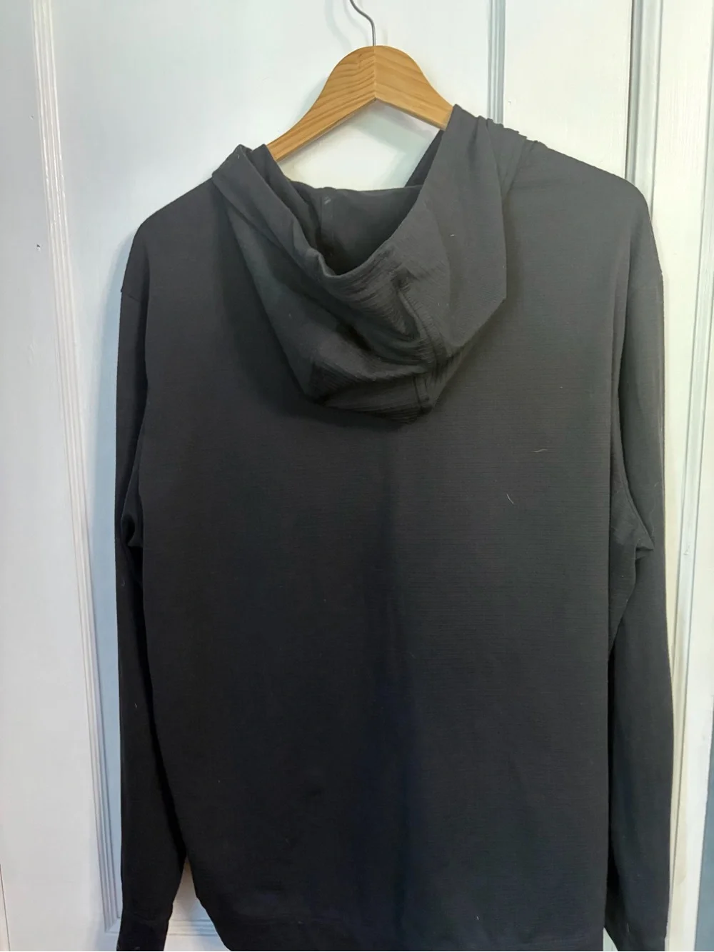 adidas Black Hooded Long-Sleeve Pullover